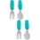 2Sets Green Baby Utensil Stainless Steel Fork Spoon Training Tableware 7