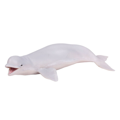 2Pcs White Model Marine Animal Toy Decorative Figurine