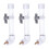 3Pcs Pet Water Dispenser Large Capacity Durable Plastic 4