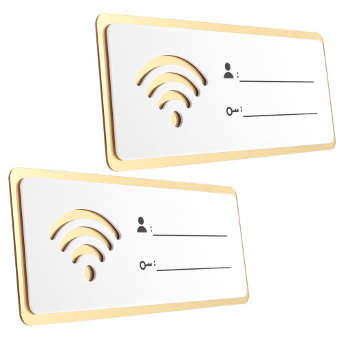 8Pcs Practical Acrylic WiFi Password Board Sign for Shops 1
