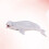 2Pcs White Model Marine Animal Toy Decorative Figurine 10