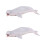 2Pcs White Model Marine Animal Toy Decorative Figurine 5