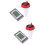 2Pcs Floating Wireless Pool Water Thermometer White Durable Waterproof 7