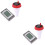 2Pcs Floating Wireless Pool Water Thermometer White Durable Waterproof 6
