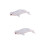 2Pcs White Model Marine Animal Toy Decorative Figurine 7