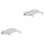 2Pcs White Model Marine Animal Toy Decorative Figurine 3