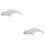2Pcs White Model Marine Animal Toy Decorative Figurine 6