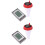 2Pcs Floating Wireless Pool Water Thermometer White Durable Waterproof 5