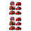 2Sets Red Fire Engine Model Push and Go Car Toys for Educational Play 5