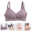 1Pc V Neck Brown Nursing Bra Maternity Bra Adjustable Shoulder Straps 8