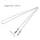 3Pcs Adjustable Silver Stainless Steel Eyeglass Chain Holder Stylish 10