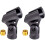 4Pcs Professional Microphone Clips Black Mic Holder for Home and Stage 1