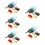5Sets Plastic Cicada Growth Cycle Display Models Educational Kids Toy 11