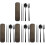 4Sets Black Stainless Steel Flatware Serving Kit for Students 9