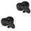 2Pièces Confort Noire Design Arrondi Anti-Stress 5