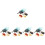 5Sets Plastic Cicada Growth Cycle Display Models Educational Kids Toy 5