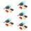 5Sets Plastic Cicada Growth Cycle Display Models Educational Kids Toy 10