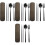 4Sets Black Stainless Steel Flatware Serving Kit for Students 10