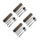 4Sets Black Stainless Steel Flatware Serving Kit for Students 3
