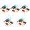 5Sets Plastic Cicada Growth Cycle Display Models Educational Kids Toy 3