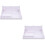 2Pcs White ABS Hairdressing Tool Holder Multi-Function Scissor Stand 5