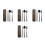4Sets Black Stainless Steel Flatware Serving Kit for Students 8