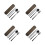4Sets Black Stainless Steel Flatware Serving Kit for Students 7