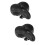 2Pièces Confort Noire Design Arrondi Anti-Stress 9