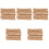 7000Pcs Khaki Delicate Gift Bag Ties Flexible Twisting Bread Ties 3