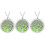 3Pcs Multi Openable Diffuser Locket Aromatherapy Pendant Necklace 4