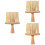3Pcs Khaki Multifunctional Keyboard Cleaning Brush Durable Nylon Tool 4