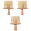 3Pcs Khaki Multifunctional Keyboard Cleaning Brush Durable Nylon Tool 2