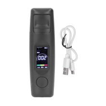 Alkoholtester mit Halbleiter-Gassensortechnologie, hochpräzisem LCD-Display, tragbar und wiederaufladbar, für Zuhause, unterwegs, Bars und