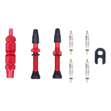 Juego de potencia Tubeless Core Alloy con núcleo de latón y base de goma, válvula Presta de alto rendimiento de sellado para bicicletas de