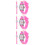 3Pièces Rose Éducative Silicone 7