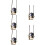 5Pcs Modern Astronaut Car Rear View Mirror Hanging Decorations 9