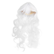 3Pcs White Hair Wigs for Women Lace Wig Straight Hair Accessory