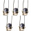 5Pcs Modern Astronaut Car Rear View Mirror Hanging Decorations 2