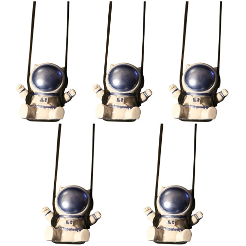 5Pcs Modern Astronaut Car Rear View Mirror Hanging Decorations 1