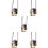 5Pcs Modern Astronaut Car Rear View Mirror Hanging Decorations 7