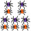 10St Halloween Haarclips Met Kleurrijke Haaraccessoires 3