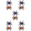 10St Halloween Haarclips Met Kleurrijke Haaraccessoires 8
