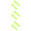 6Sets Yellow Plastic Inclined Plates for School Physics Teaching Tool 6