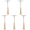 5St Compacte Stemhamer Kalimba Messing Met Duurzaam Handvat 4