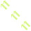 6Sets Yellow Plastic Inclined Plates for School Physics Teaching Tool 7