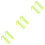 6Sets Yellow Plastic Inclined Plates for School Physics Teaching Tool 3