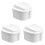 3Pcs Premium White Denture Case Wear-Resistant Retainer Storage Box 2