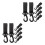12Pcs Black Rotatable Stroller Hooks for Hanging Diaper Bags and Keys 4
