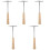 5St Compacte Stemhamer Kalimba Messing Met Duurzaam Handvat 5