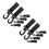 12Pcs Black Rotatable Stroller Hooks for Hanging Diaper Bags and Keys 2